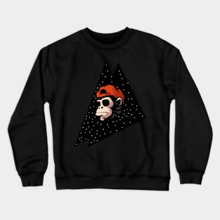 Galaxy Monkey Art Crewneck Sweatshirt